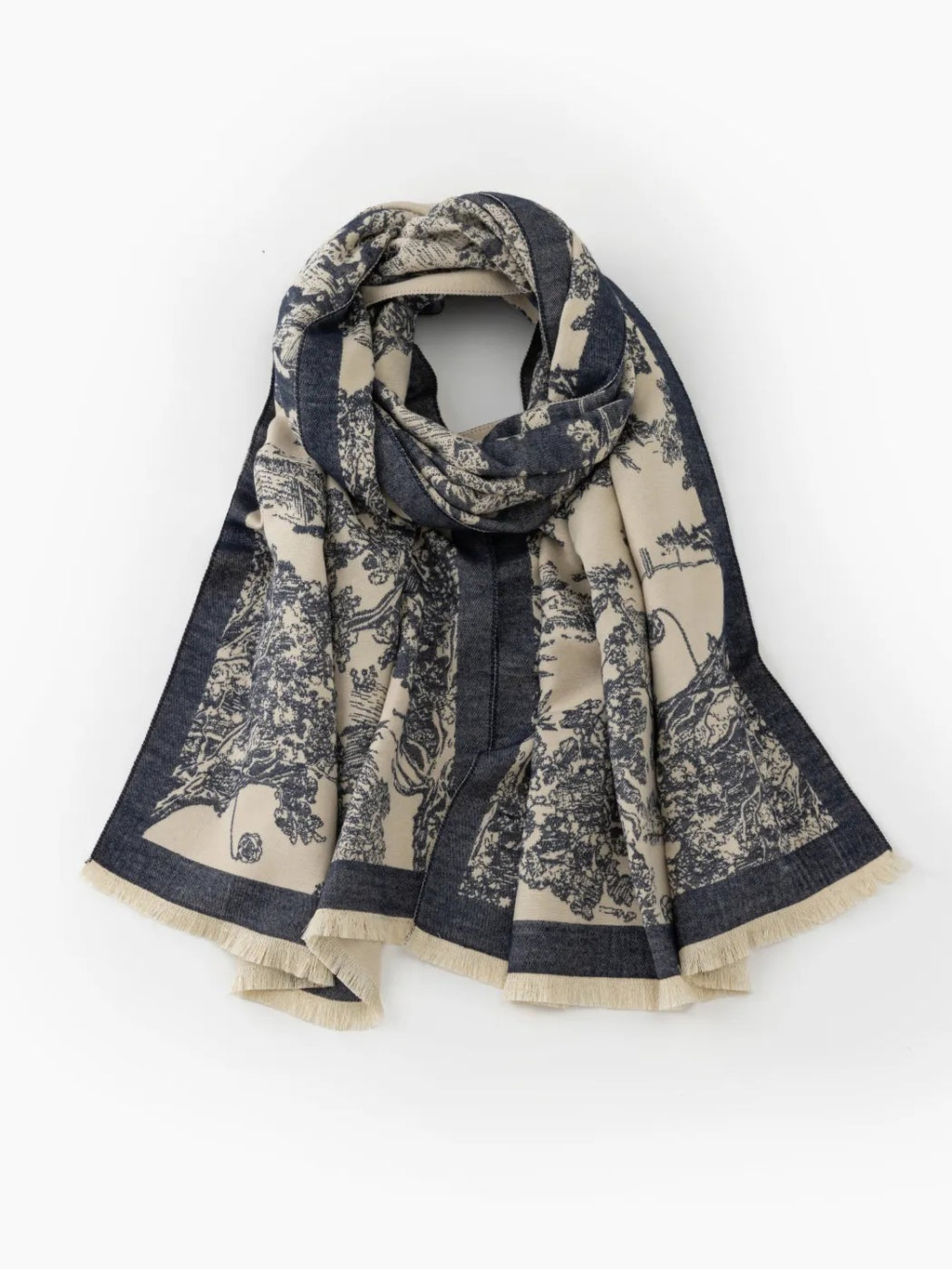 Pañuelo de encaje floral transparente de cuello alto